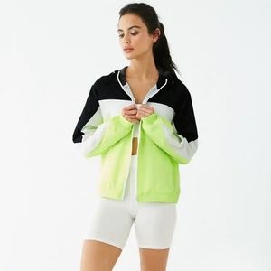 LAST CHANCE New F21 Active Neon Hooded Jacket S